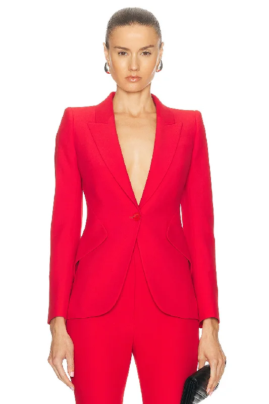 Peak Crepe Blazer