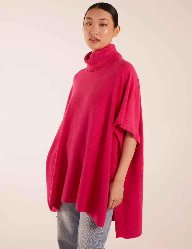 High Neck Poncho