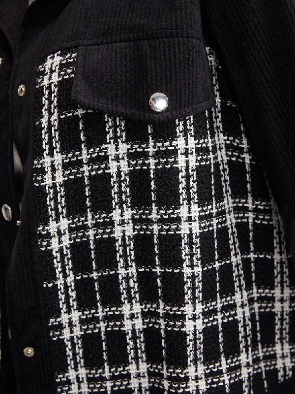 plaid-metai-detail-patchwork-coat