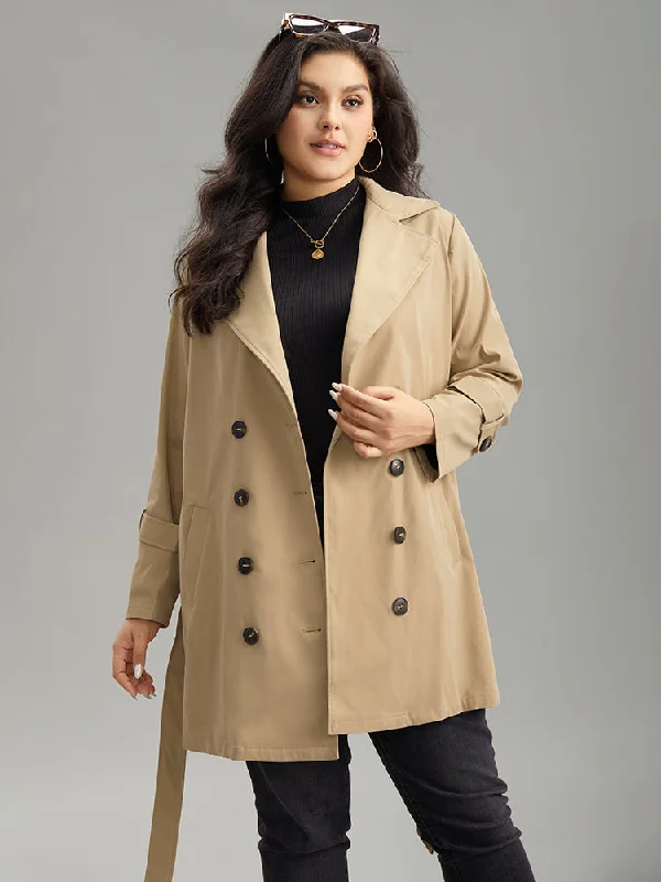 plain-double-breasted-lapel-collar-belted-coat