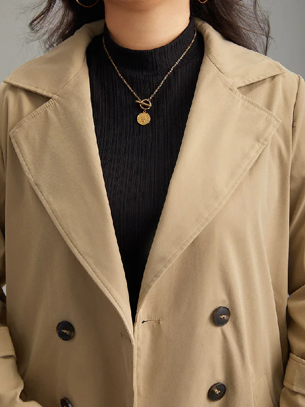 plain-double-breasted-lapel-collar-belted-coat