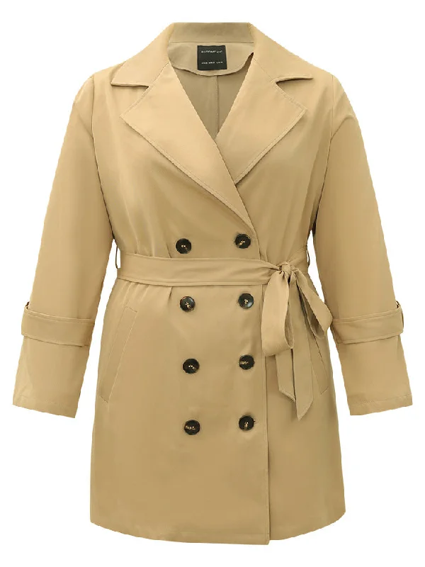 plain-double-breasted-lapel-collar-belted-coat