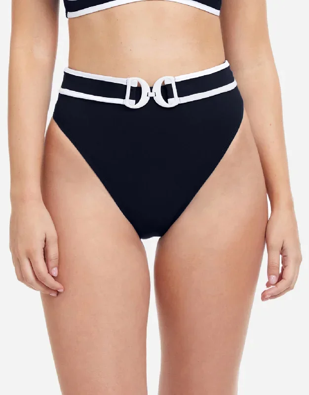 Profile California Girl Belted Bikini Pant - Black