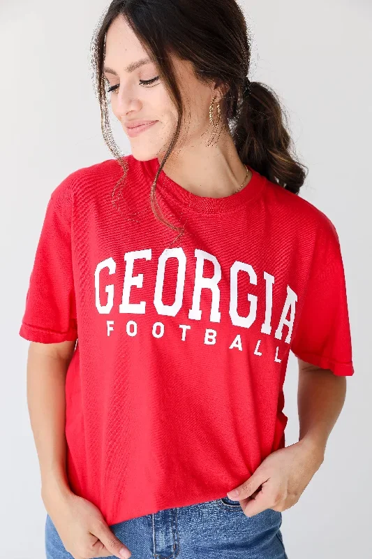 red-georgia-football-tee