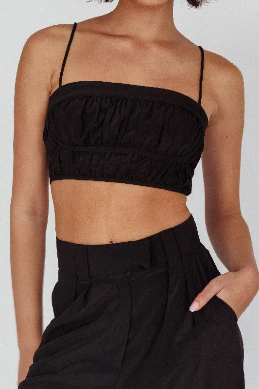 regal-ruched-cami-crop-top-black