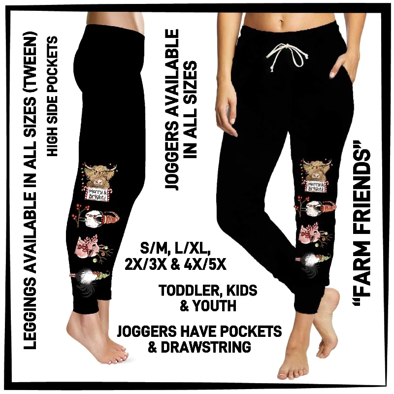 RTS - Farm Friends Leggings with High Side Pockets