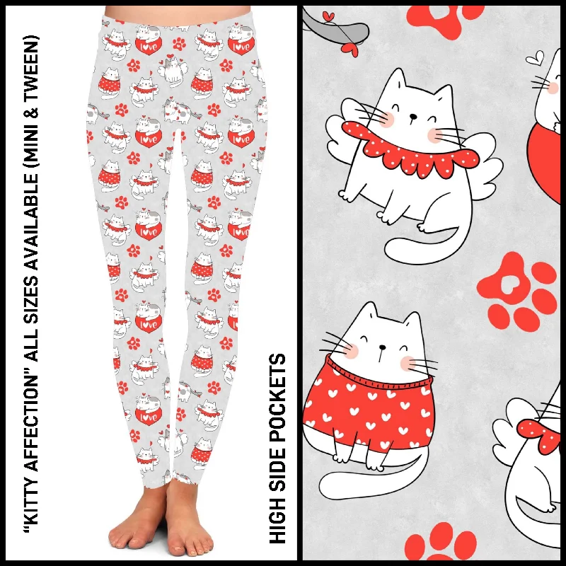 RTS - Kitty Affection Leggings with High Side Pockets