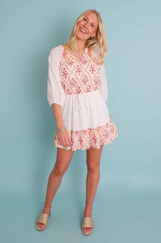 sailing-the-coast-dress-orange-white-embroidered