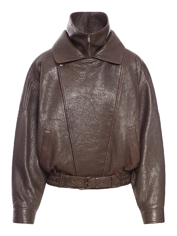 BOMBER JACKET IN LAMBSKIN