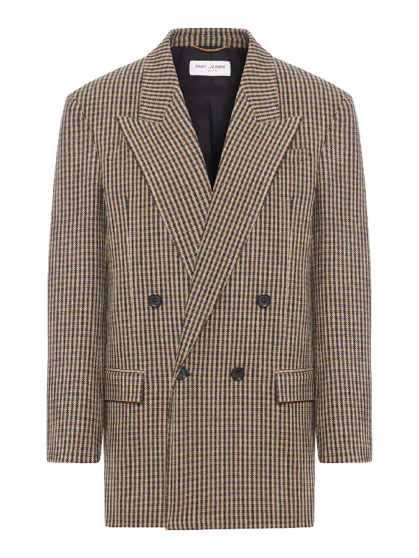 JACKET IN VICHY WOOL