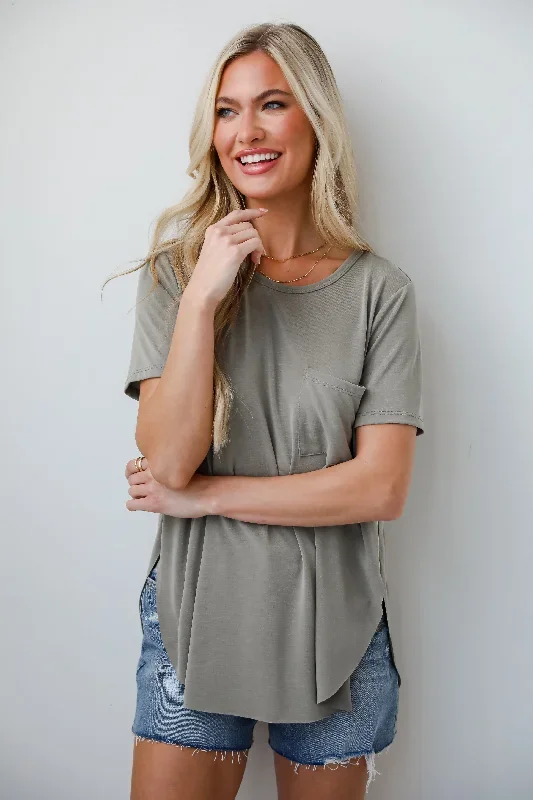 FINAL SALE - Sarah Everyday Pocket Tee