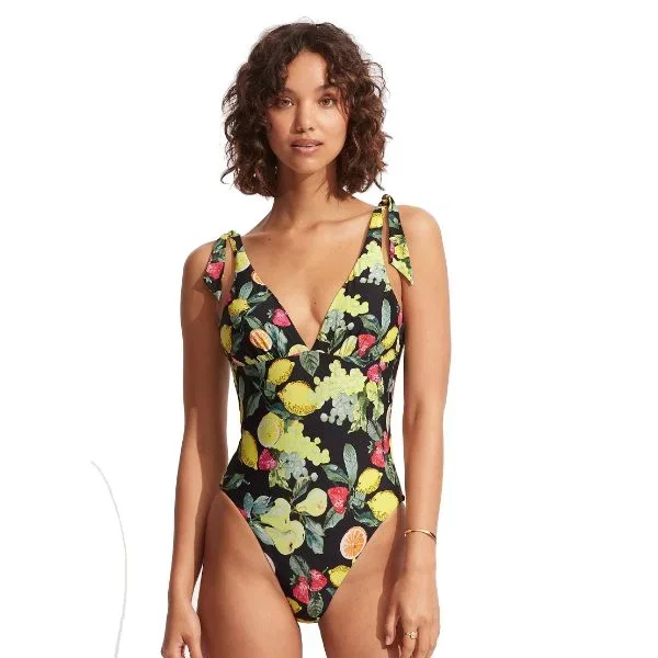 SEAFOLLY - Lemoncello V Neck One Piece