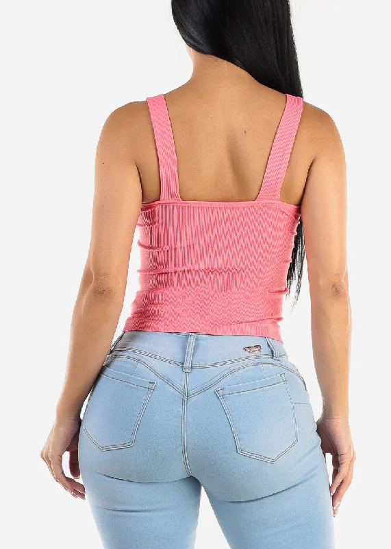 seamless-ribbed-cami-top-w-buckle-straps-pink-t13892crlpnk