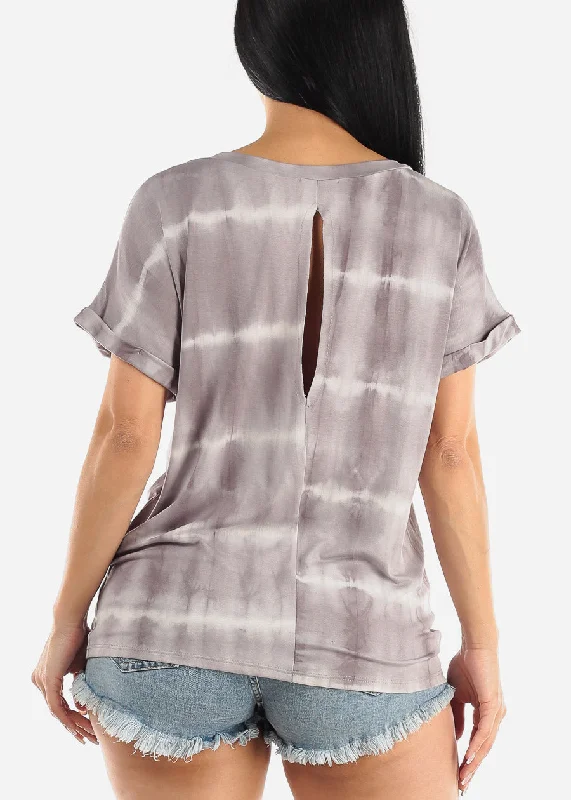 short-sleeve-tie-dye-vneck-top-grey-jt1347gry