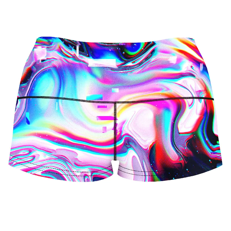 simulation-break-high-waisted-womens-shorts