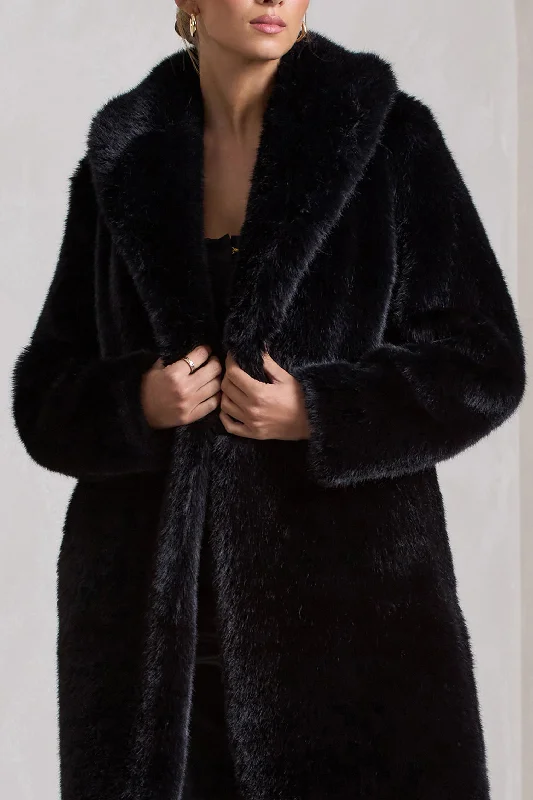 slopeside-black-long-belted-faux-fur-coat-cl129537002