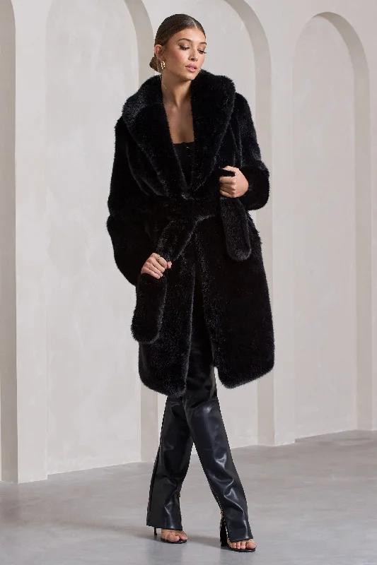 slopeside-black-long-belted-faux-fur-coat-cl129537002