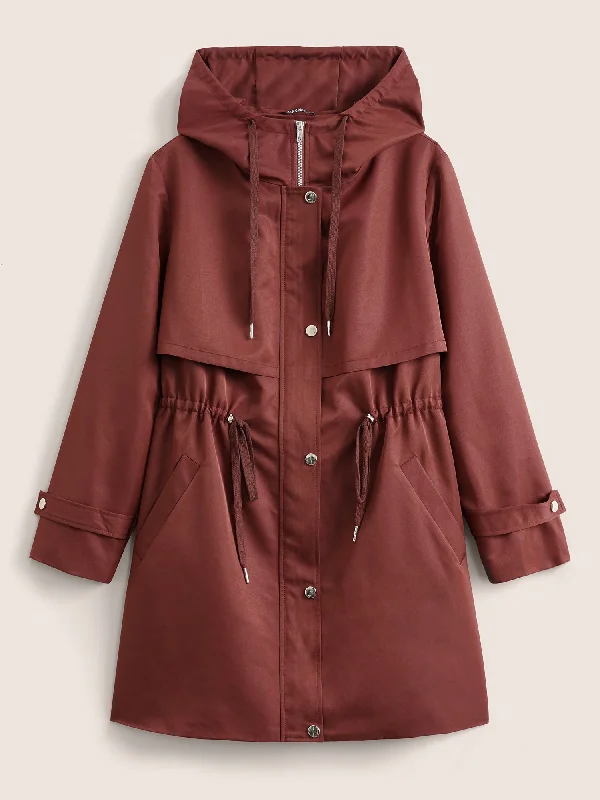 solid-hooded-button-up-drawstring-coat