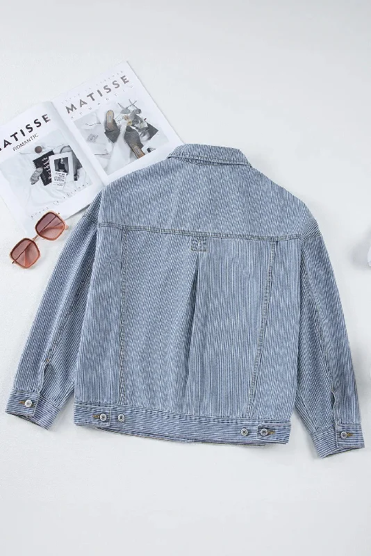 striped-button-up-long-sleeve-denim-jacket