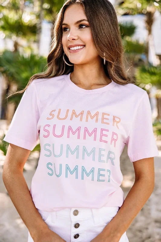 Summer Baby Pink Graphic Tee