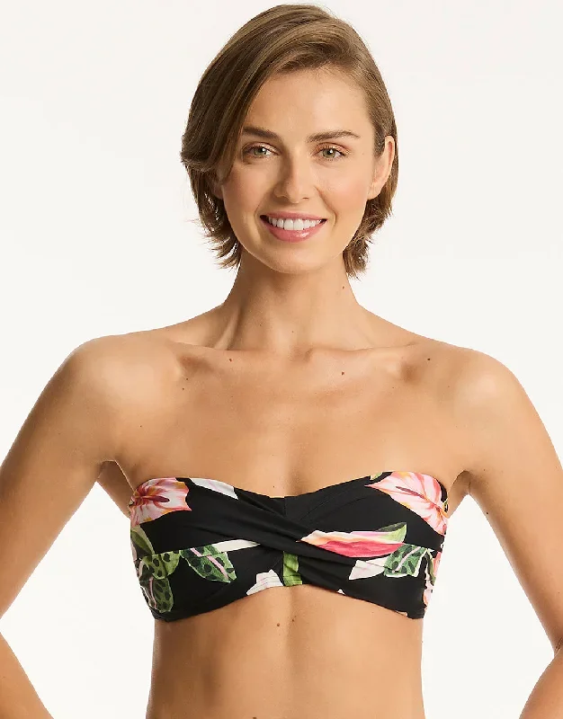 Sundown Twist Bandeau Bikini Top