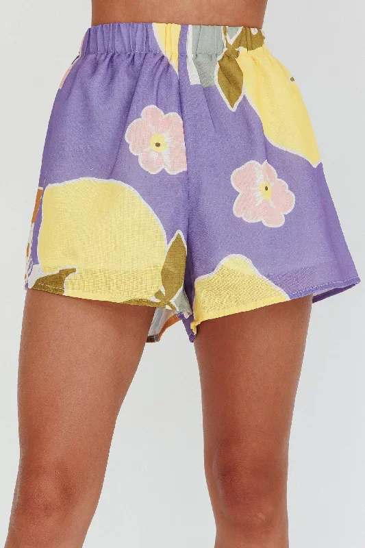 swing-of-things-elastic-waist-shorts-citrus-lilac