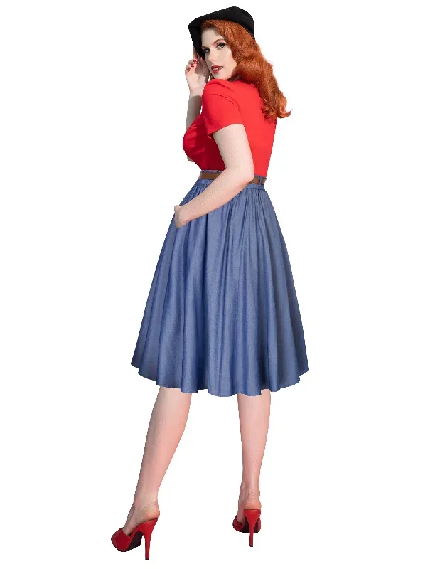 swing-skirt-with-belt-elastic-high-waist-buttons-decorated-skirt-4