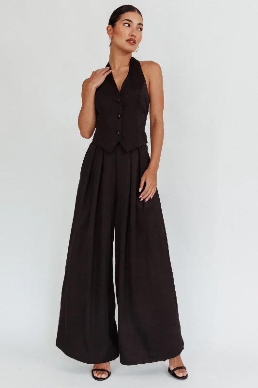 Tammi Wide Leg Pants Black