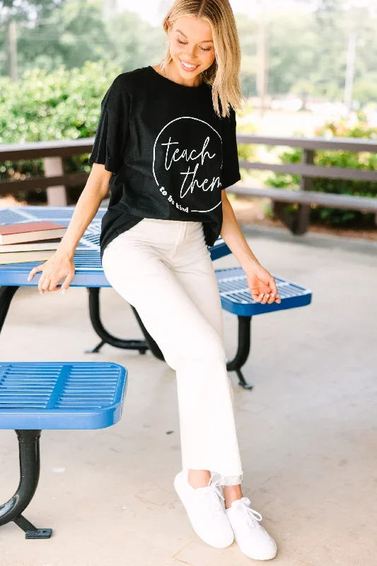 teach-them-to-be-kind-black-graphic-tee