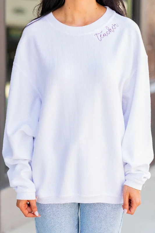 teacher-white-corded-embroidered-sweatshirt