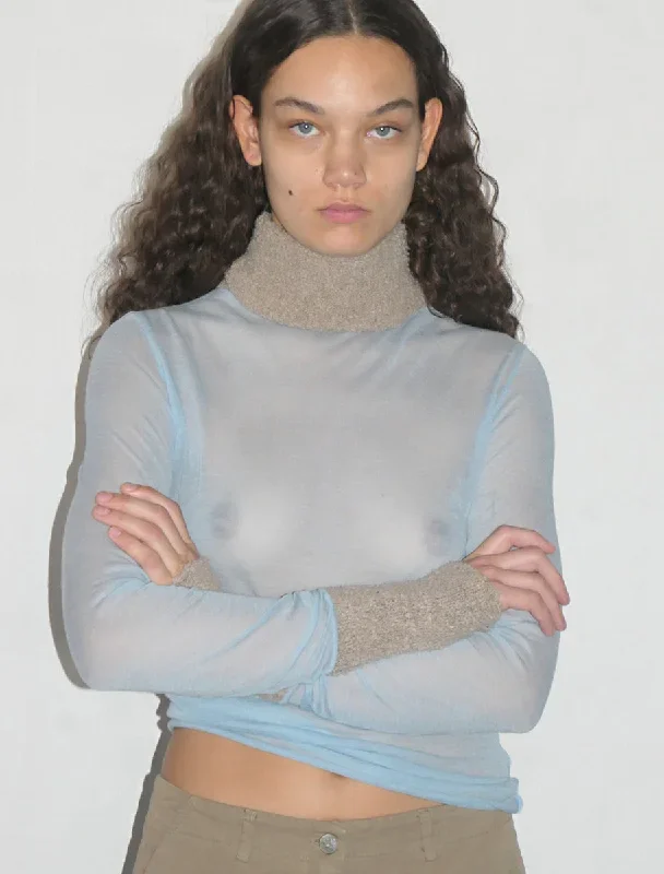 titi-delicate-transparent-high-neck-knitted-top-shearling-neck-cuffs-blue