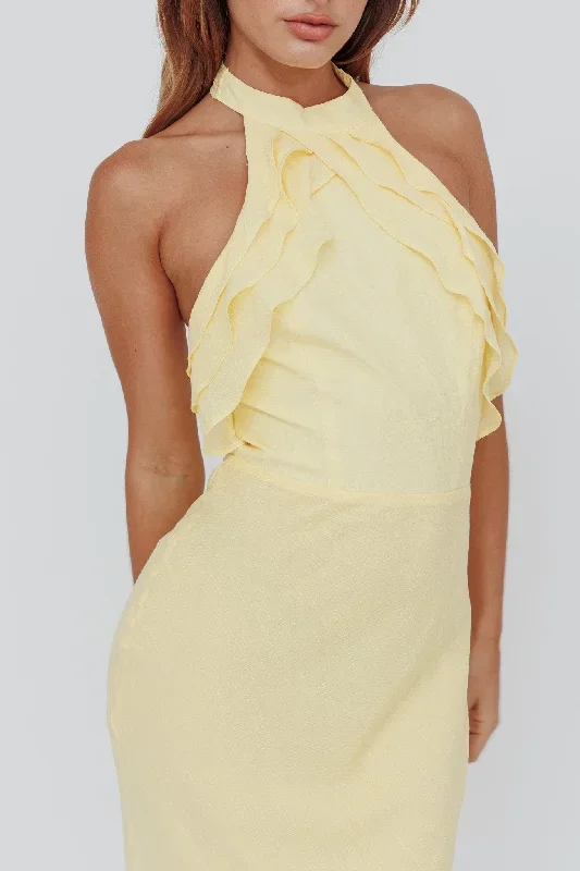 topaz-skies-halterneck-ruffle-dress-banana