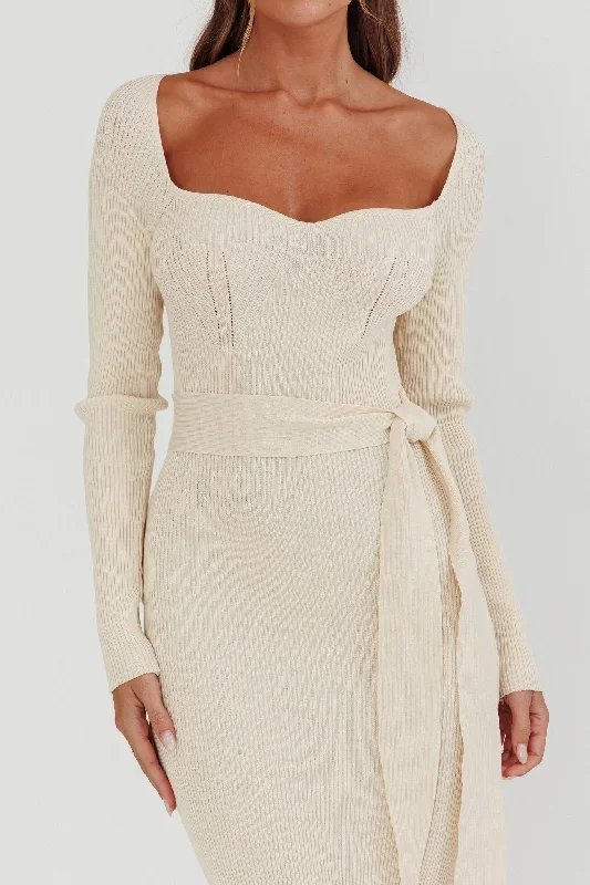 twilight-moments-long-sleeve-knit-dress-cream