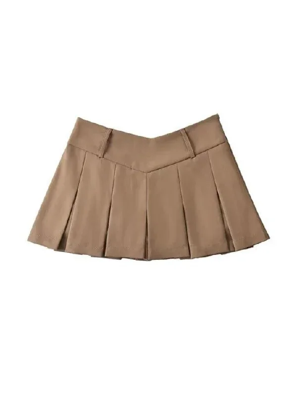 v-cut-pleated-micro-mini-skirt