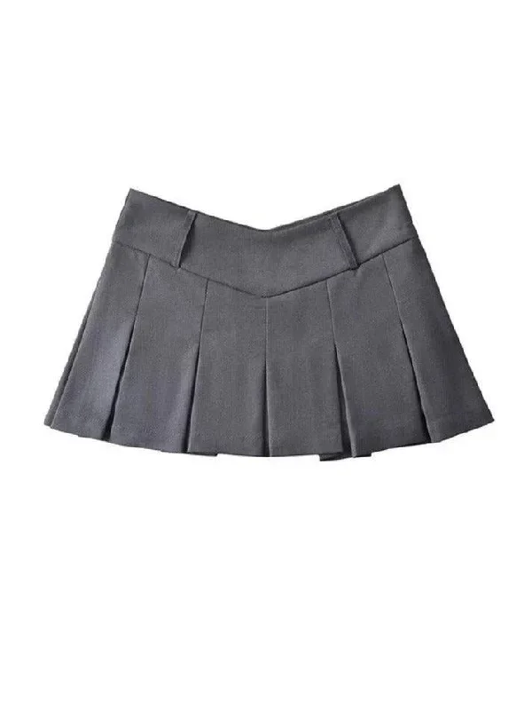 v-cut-pleated-micro-mini-skirt