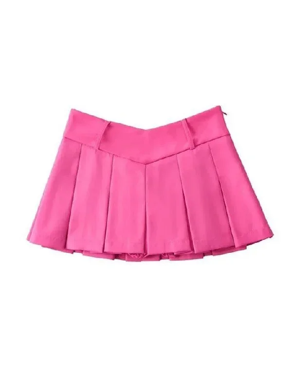 v-cut-pleated-micro-mini-skirt