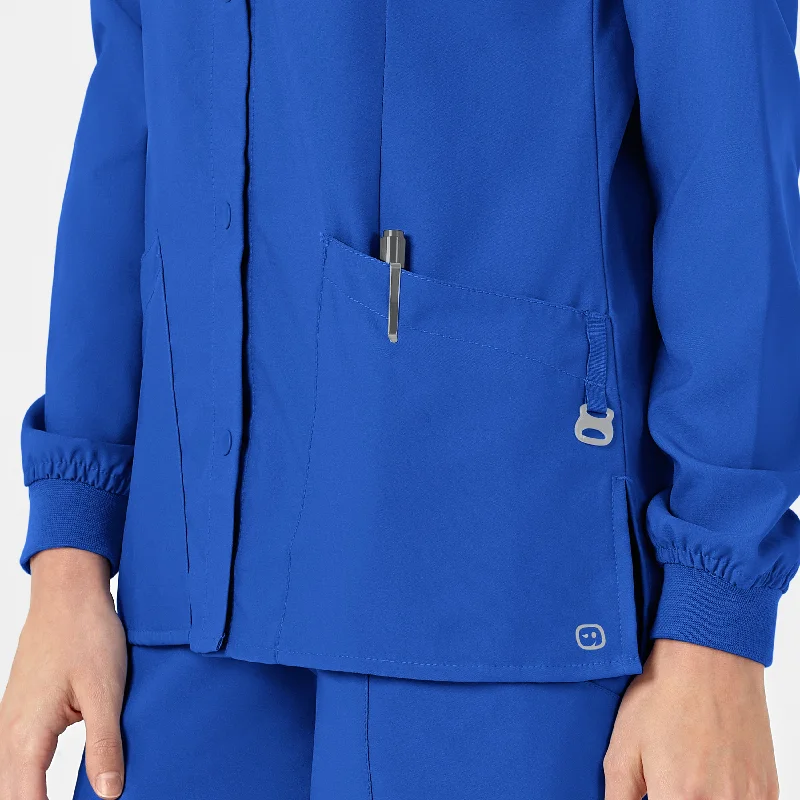 w123-womens-crew-neck-warm-up-scrub-jacket-royal