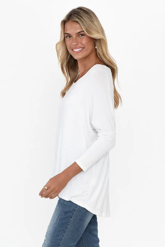 white-milan-3-4-sleeve-top