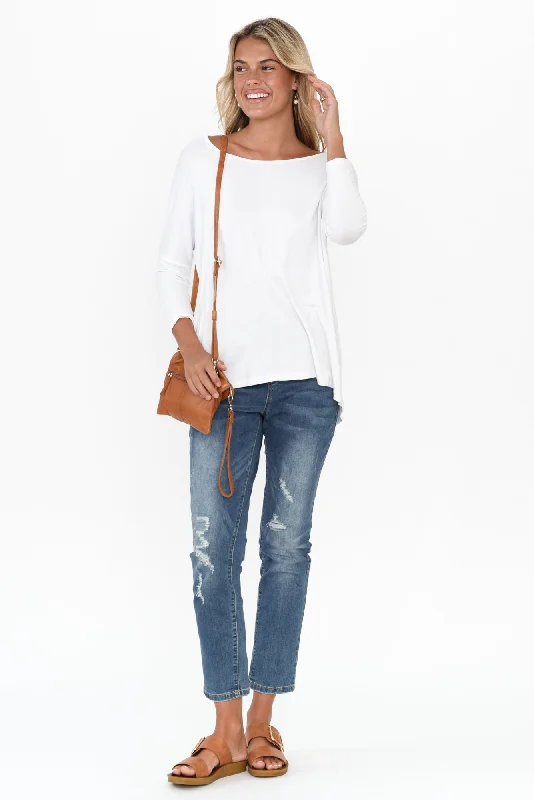 white-milan-3-4-sleeve-top