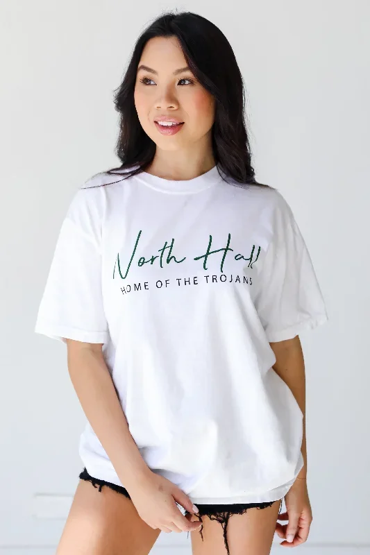 White North Hall Trojans Tee