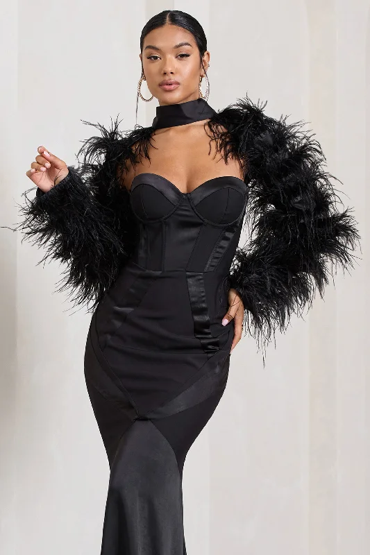 wild-black-satin-jacket-with-long-feather-sleeves-cl128720002