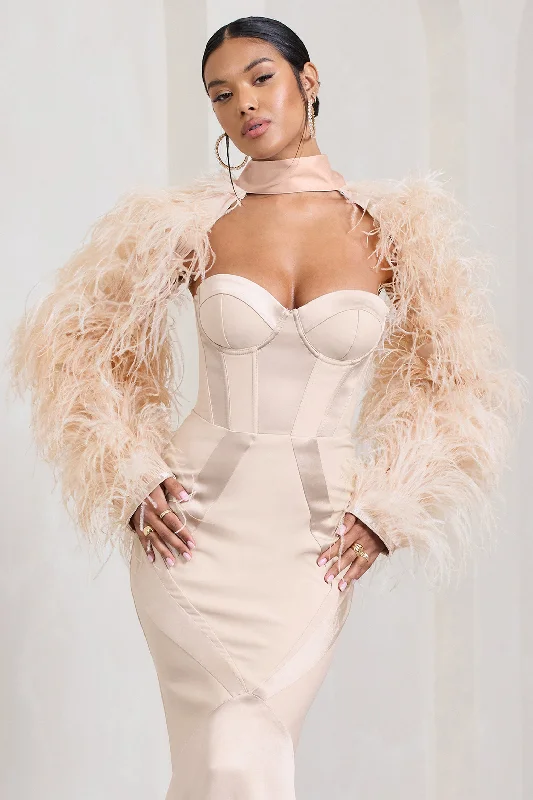 wild-champagne-satin-jacket-with-long-feather-sleeves-cl128720059