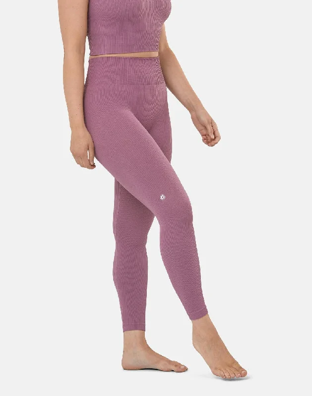 Lotus Rib Knit Legging in Desert Berry