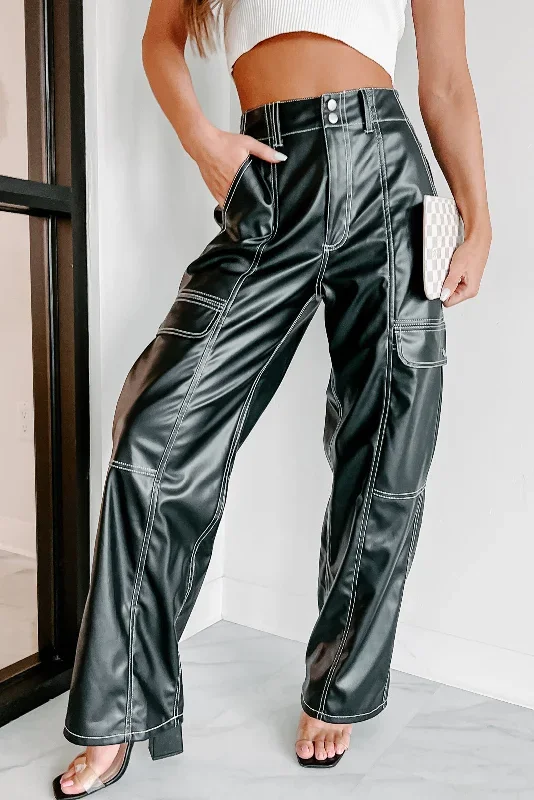 wreak-your-world-faux-leather-cargo-pants-black