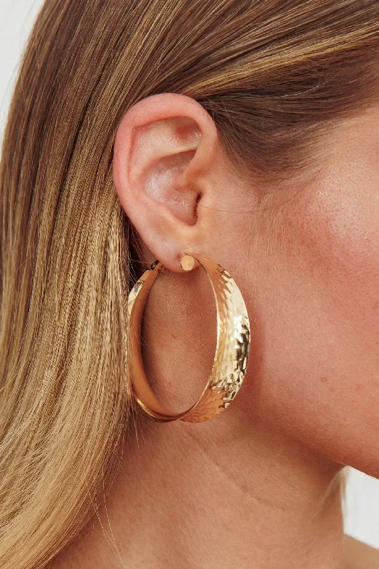 Youth Hoop Earrings Gold